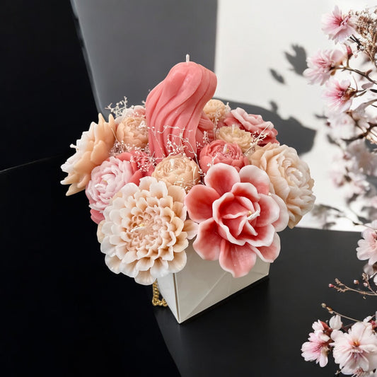 Bouquet de flores y madre