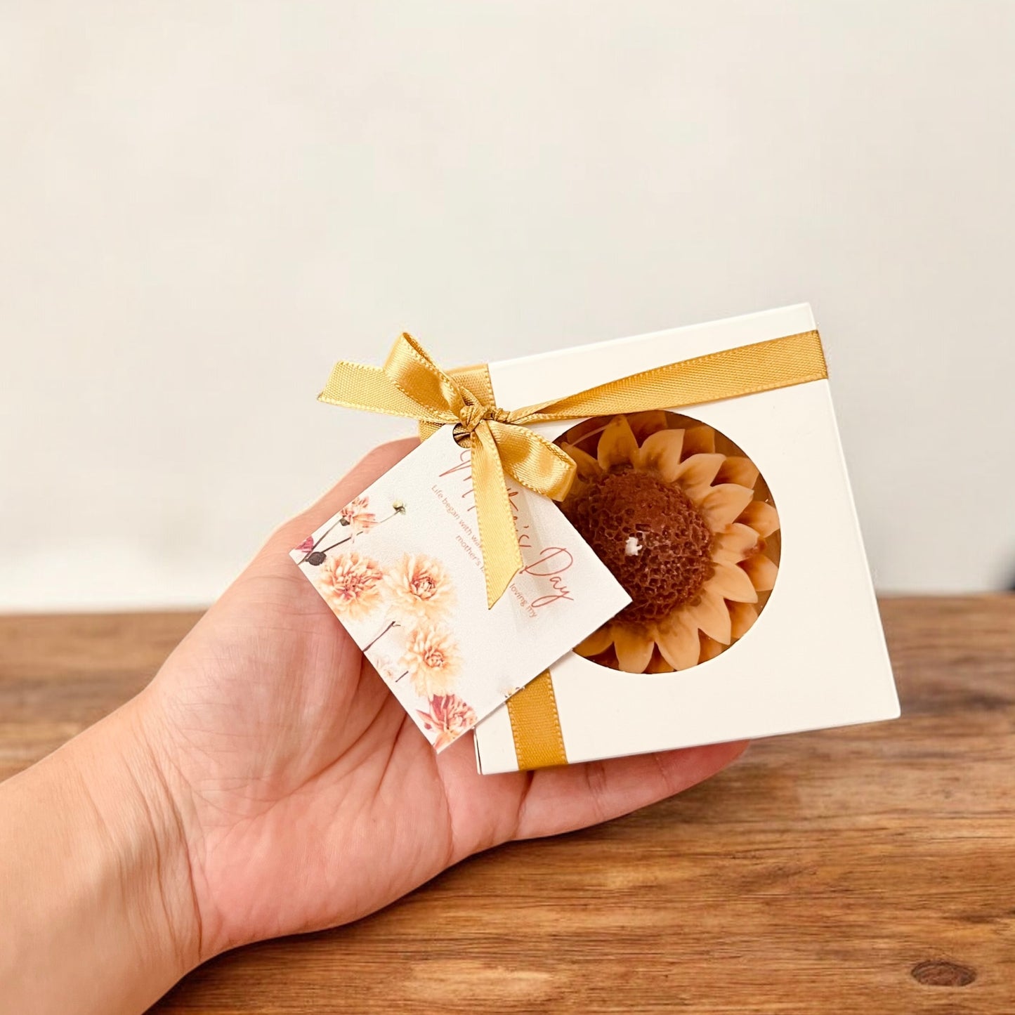 Flower in white box
