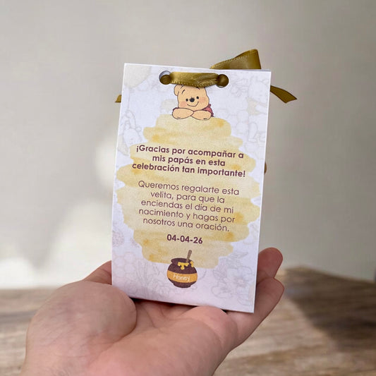 Winnie the Pooh in a box with a hole