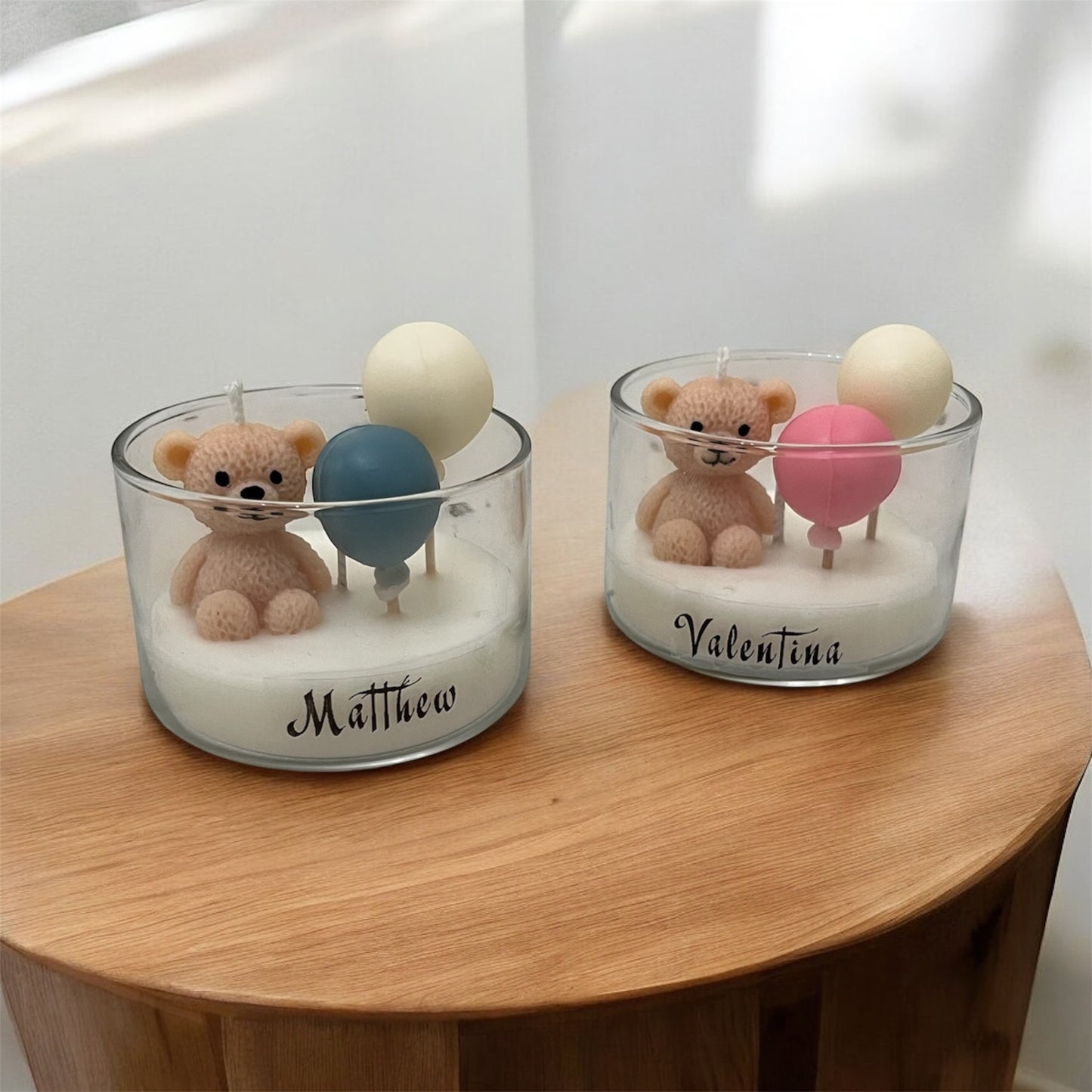 Osito en frasco con globos