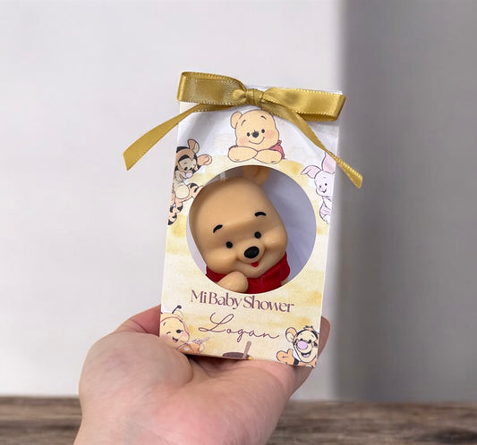 Winnie the Pooh in a box with a hole