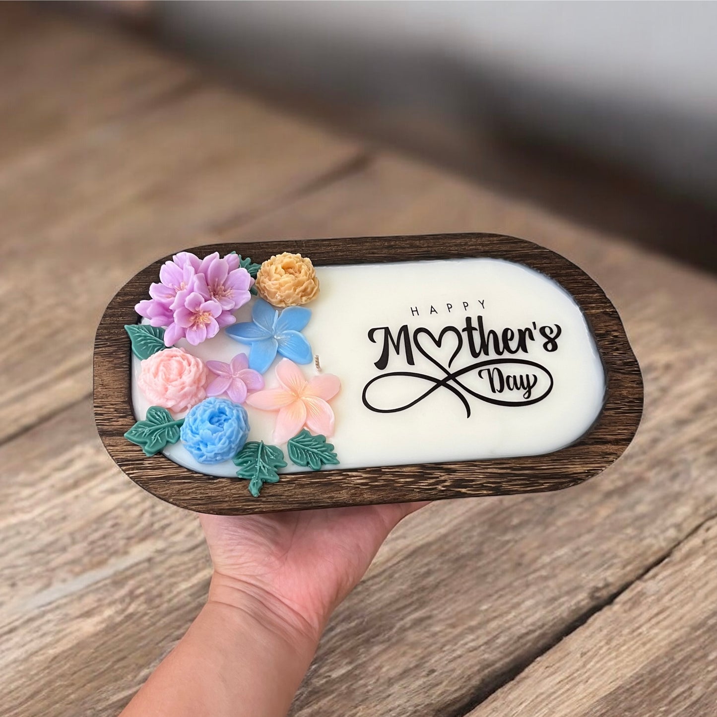 Medium personalized Happy Mothers bowl