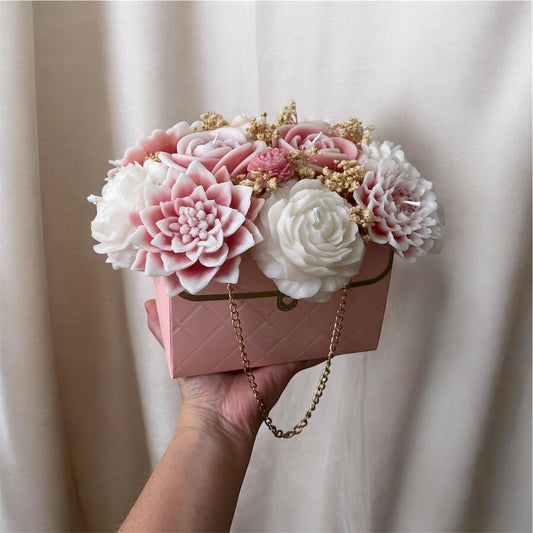 Bouquet de flores en cartera