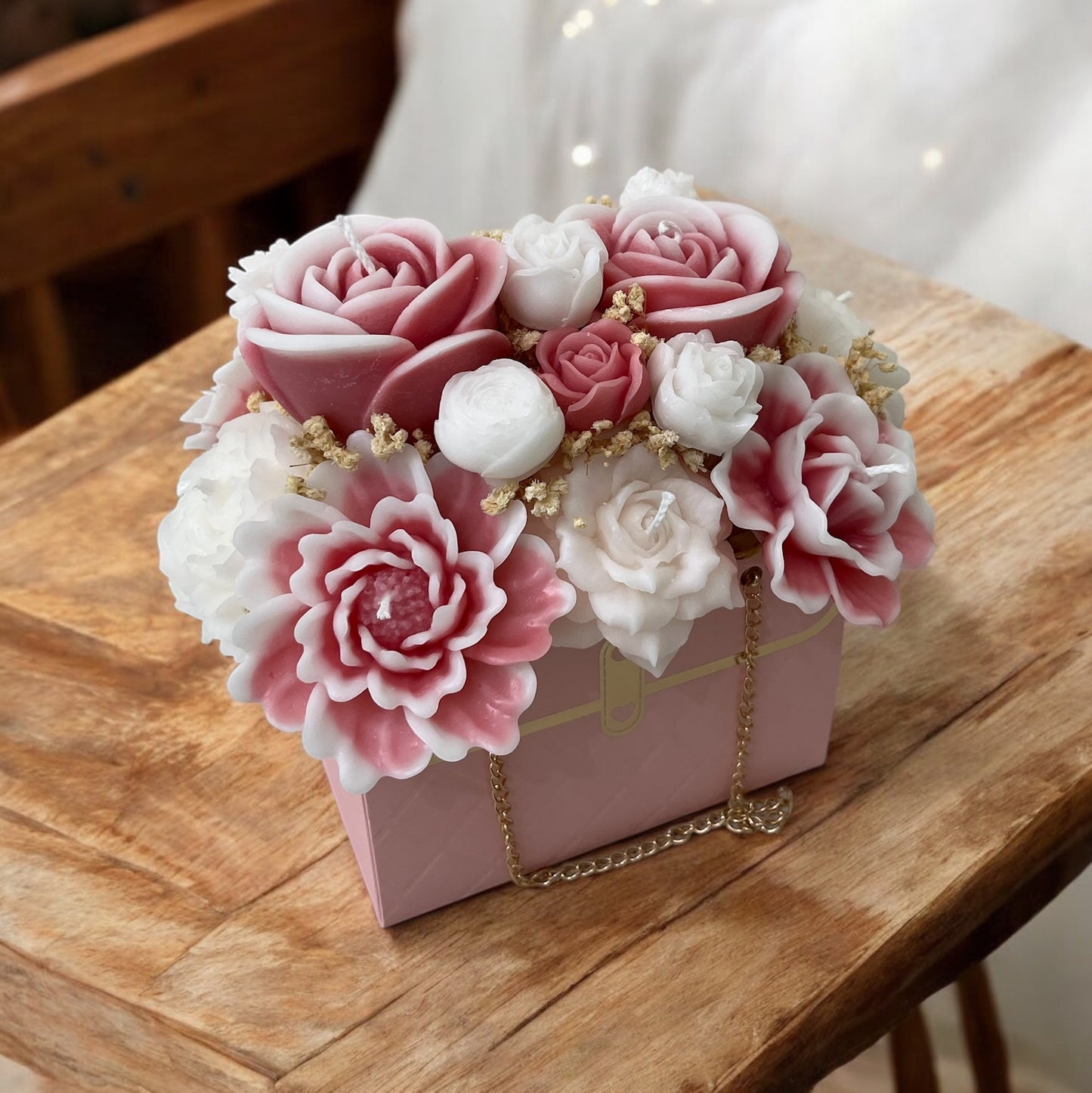Bouquet de flores en cartera