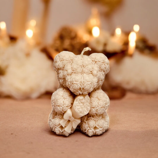 Oso de flores con ramo