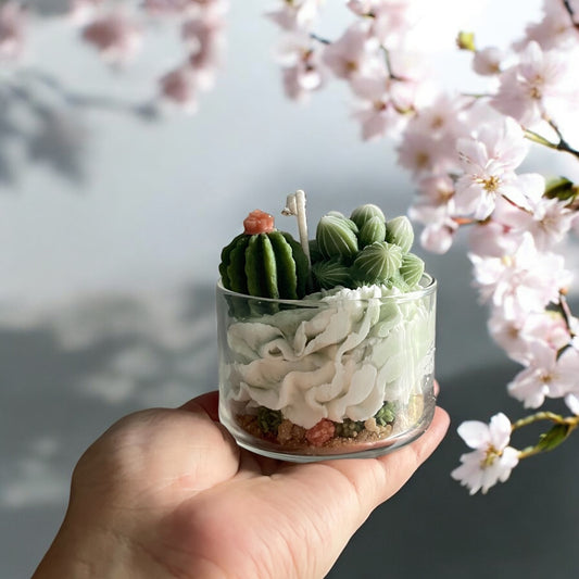 Cactus and Jade Jar Candle